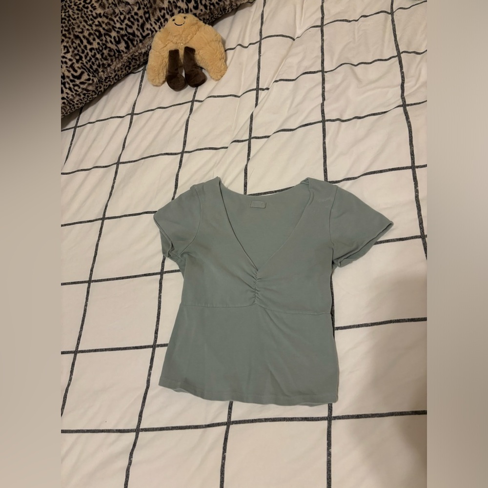 sage green brandy melville top